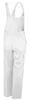A back view of white overalls against a white background. Produktbild-Vorschau