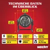 HECHT 3422 Heizlüfter 2in1 Ventilator | 3000 W | bis 40 m² Produktbild-Vorschau 9