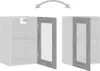 vidaXL Wisząca szklana szafka Lyon betonowa szara 40x31x60 Podgląd zdjęcia produktu 6