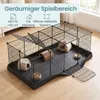 SONGMICS Kleintiergehege Hasenkäfig XXL mit Bodenmatte 140 Produktbild-Vorschau 14