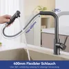 Küchenarmatur Edelstahl 304 graphitgrau L-Form 400mm Produktbild-Vorschau 7