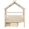 MODFU Kinderbett Holzplattformbett 140x200 mit 3 Schubladen Produktbild-Vorschau 8
