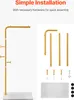 A product image showing a coat rack and its assembly parts, along with installation instructions. Anteprima dell’immagine prodotto