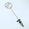 Gartenstecker LIBELLE - Wassersprinkler - Edelstahl - H: 75cm - D: 19cm - silber, grün Produktbild-Vorschau