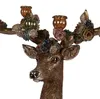 Clayre & Eef kaarsenhouder, hartvormig, 51x21x50 cm, bruin, Productafbeelding-voorbeeld 2