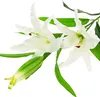 Lys Blanc Fleurs artificielles Branche de lys Voir les images du produit 7
