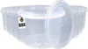 Kunststoffeimer mit Deckel 1,5L | PP | rund | Transparent Produktbild-Vorschau 2