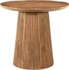 Salvatoren salontafel van mangohout, diameter 50 cm - Bruin Productafbeelding-voorbeeld 1