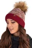 Vivisence Trendige Damen Winter Bommelmütze Aus Warmem Garn Produktbild-Vorschau 5