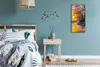 Leinwand Uhr Küche Wohnzimmer Bild 30x60 Wand Bild Wald Produktbild-Vorschau 4