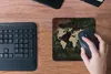 MuchoWow® Mauspad Mousepad Weltkarte - Pflanzen - Blumen Produktbild-Vorschau 4