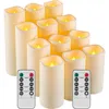 12 ks dobíjecích LED svíček s dálkovým ovládáním a Náhled obrázku produktu 5