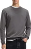 BOSS Orange Pullover grau Rundhals Baumwolle Produktbild-Vorschau 6
