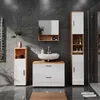 Badmöbel-Set Vicco Irma Weiß Hochglanz/Goldkraft Eiche 4 Produktbild-Vorschau 4