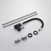 A set of kitchen faucet components laid out on a light gray background. Náhľad obrázku produktu