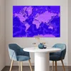 MuchoWow® Poster Weltkarte - Stabil - Violett 120x80 cm - Produktbild-Vorschau 5