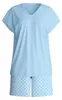 Calida Damen Shorty Pyjama Lovely Nights cascade blue 48551 Produktbild-Vorschau 4