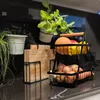 Corbeille à fruits Etagère peu encombrante 2 étages Voir les images du produit 3