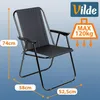 Vilde | Krzesło kempingowe składane - Krzesło ogrodowe do Podgląd zdjęcia produktu 6