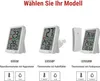 Digitales Thermometer mit Hygrometer, Funk-Sensor, Wecker, Datum E0558W Náhľad obrázku produktu