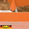 Tischdecke Textil-Optik UNI Orange 180x100cm Schnittkante Produktbild-Vorschau 2