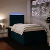 vidaXL Boxspringbett mit Matratze Blau 120x190 cm Samt Produktbild-Vorschau 5