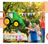 Relaxdays Pinata Set, 3tlg., Traktor zum Aufhängen, Kinder, Produktbild-Vorschau 3