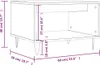 vidaXL Couchtisch Betongrau 60x50x40 cm Holzwerkstoff Produktbild-Vorschau 7
