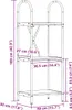 vidaXL Bücherregal 3 Ebenen 40 x 30 x 109 cm Holzwerkstoff Produktbild-Vorschau 8