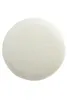 A round, cream-colored pouf with a textured fabric surface, presented against a white background. Produktbild-Vorschau