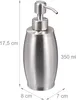 Dispenser per sapone Relaxdays, 350 ml, acciaio Anteprima dell’immagine prodotto 4
