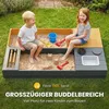 AIYAPLAY Sandkasten 2-teilig 150x90 cm Sandkiste aus Holz Produktbild-Vorschau 7