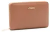 L.CREDI Geldbörse Perla Zip Around Wallet Cognac hellbraun Produktbild-Vorschau 3