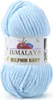 A ball of light blue yarn with a label. Podgląd zdjęcia produktu