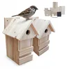 Relaxdays Nistkasten 2er Set, DIY-Bausatz, HBT: 25 x 16 x Produktbild-Vorschau 1