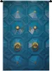 MuchoWow® Wandteppich Wandbehang Blaue Tür mit Produktbild-Vorschau 1