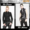Nietengürtel Leder Metall Punk Rock Nietengürtel für Produktbild-Vorschau 4