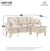 Merax Ecksofa, L-Form Sofa mit Bettkasten, Getränkehalter, Produktbild-Vorschau 6