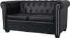 vidaXL 2-osobowa sofa Chesterfield ze sztucznej skóry, Podgląd zdjęcia produktu 5