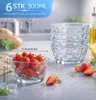 12x Dessertschalen Glas 300 ml – Stapelbare Glasschalen Set Produktbild-Vorschau 3