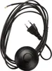 Netzkabel 3 m Eurostecker + Fußschalter 300 SW C7 schwarz Produktbild-Vorschau 2