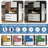 Armoires de cuisine Flieks avec éclairage LED, 3 tiroirs, 6 Voir les images du produit 3