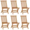 vidaXL Sedie da giardino pieghevoli 6 pz. Legno massiccio Anteprima dell’immagine prodotto 8
