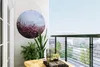 MuchoWow® Gartenposter Outdoor-Poster Rund Blumen im Nebel Produktbild-Vorschau 2