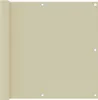vidaXL Balkon-Sichtschutz Creme 90x500 cm Oxford-Gewebe Produktbild-Vorschau 5