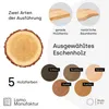 LAMO Manufaktur 3 Stück Wandregal Holz 40/35/30cm | Produktbild-Vorschau 5