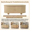 A product image with descriptive text and multiple views of a coffee table. Voir les images du produit