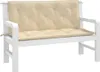 vidaXL Coussin pour banc de jardin Beige 120x(50+50)x7 cm Voir les images du produit 11