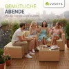 Juskys Polyrattan Lounge Punta Cana M creme – Gartenlounge Produktbild-Vorschau 7