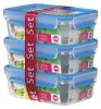 EMSA Clip & Close Freshness Container 1l Set of 3 blue Náhľad obrázku produktu 12